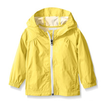 Factory supply waterproof yellow girl raincoat made of polyester